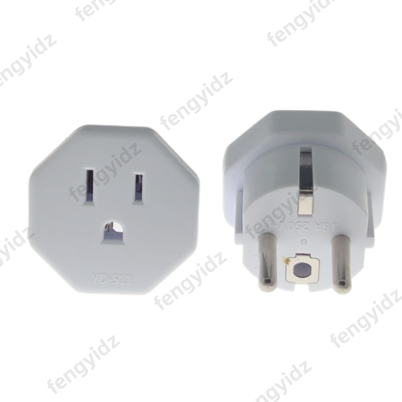 EU Stecker Adapter Universal- UK AU uns Zu EU KR Steckdose Konverter 16A 250V Spanien Frankreich Russland Reise Adapter steckdose AC Steckdose: Dunkelblau