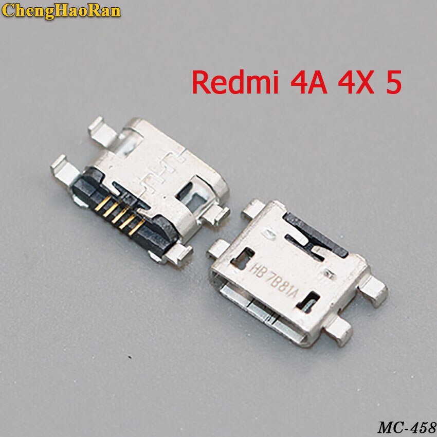 ChengHaoRan 5PCS 10PCS 5pin micro usb jack connector charging port socket female for xiaomi redmi 4A 4X 5 5A 5PLUS 6 6A 6PRO S2: Redmi 4A 4X 5 / 10 PCS
