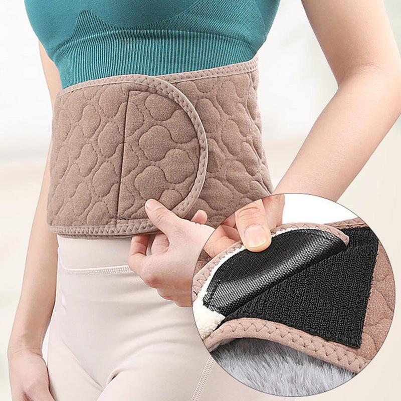 Cinto de cintura quente térmico de pelúcia aquecedor de cintura confortável volta mais quente cinto para homens mulheres inverno quente cintura cinto elástico