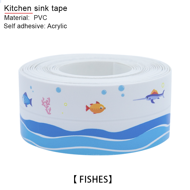 Style AcrylicTraceless Tape For Bathroom Kitchen Shower Sink Bathtub Seal Tape Caulk Strip Waterproof Sticker Sink Edge Tape: Acrylic 3.8cm yu