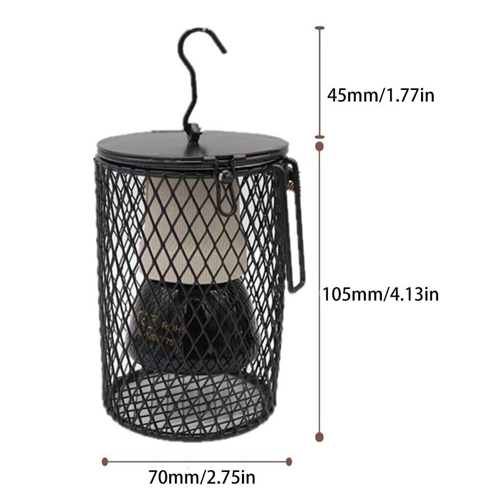 50W E27 Pet Warm Lamp Anti-scald Heating Lamp with Anti-bite Tube Winter Pet Keep Warm Lights Infrared Ceramic Heater