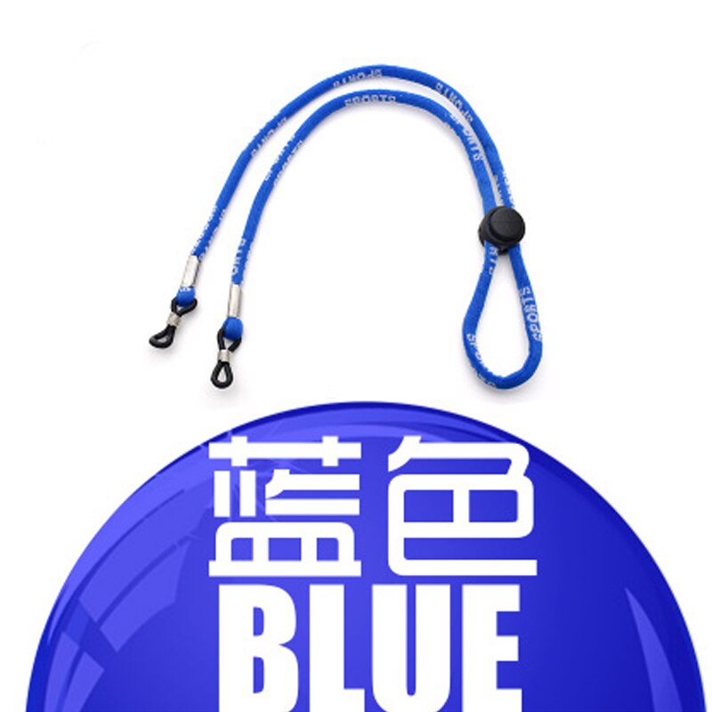 Correa De gafas De deporte, cadena De gafas De , soporte De cadena para gafas, cordón para gafas, cuero De vaca, cordón De gafas: blue