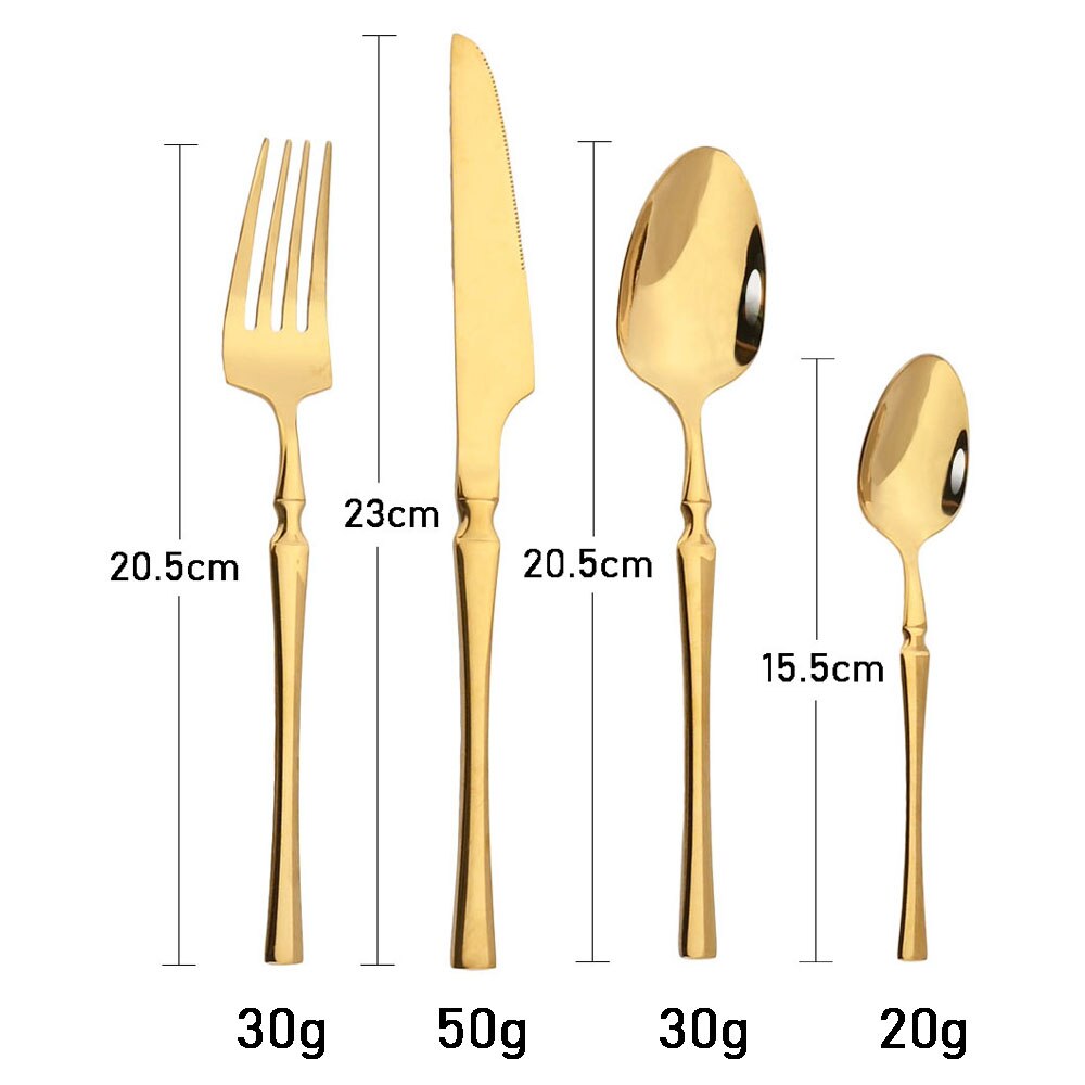 Argent brillant Vaisselle Ensemble De Couverts En Acier Inoxydable 4/8/16/24/32Pcs Fourchette Couteau Cuillère Couverts Vaisselle Cuisine Argenterie