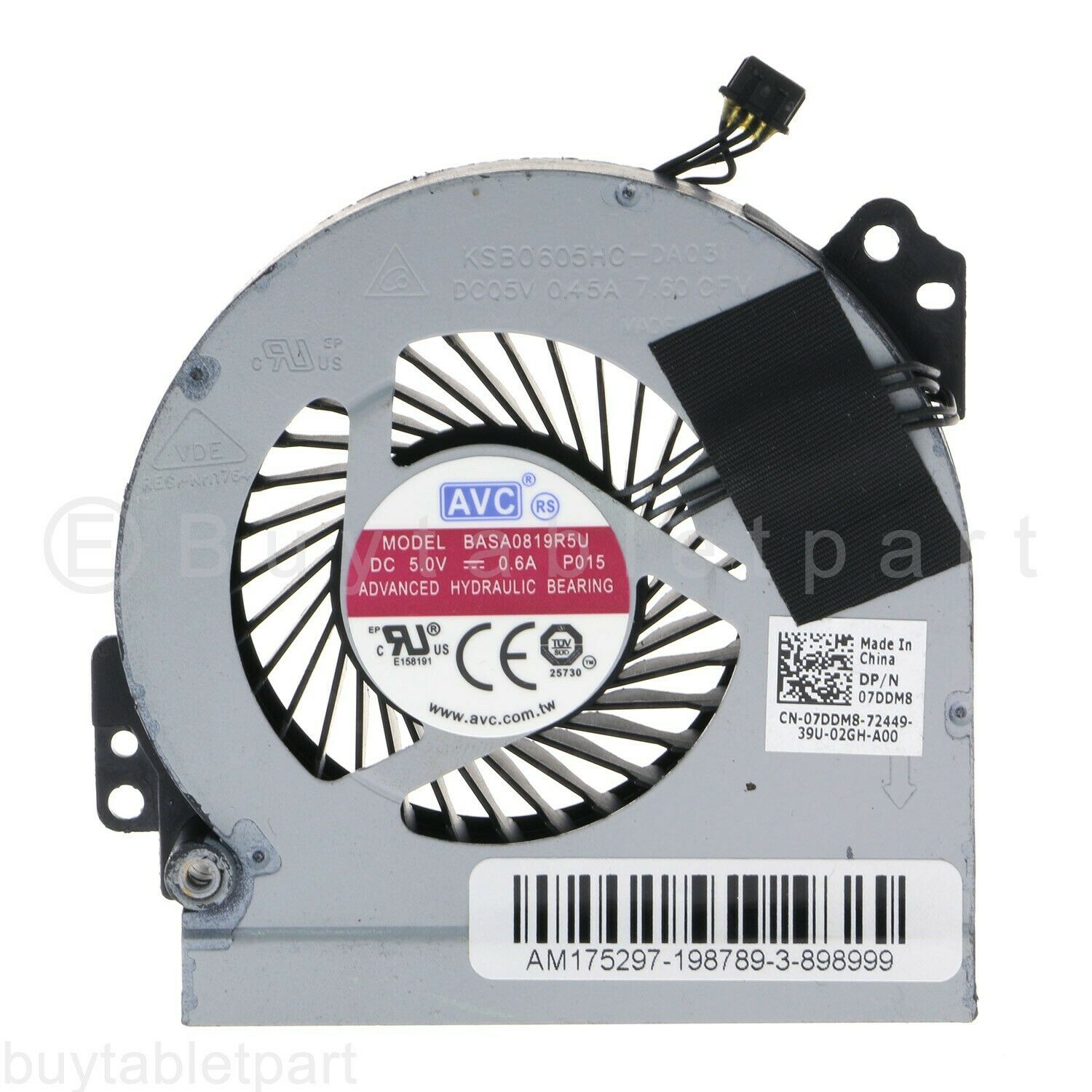 JIANGLUN NEUE CPU + GPU Lüfter Für Dell Präzision M6800 Grafiken Laptop TJJ0R 7DDM8