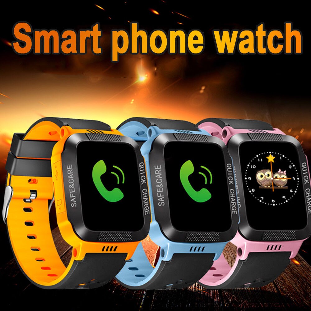 Kinderen Smartwatch Sport Sim-kaart Positionering Lbs Kids Horloge Pols Fitness Track Locatie Sos Call Veilige Zorg Voor Jongen & meisje