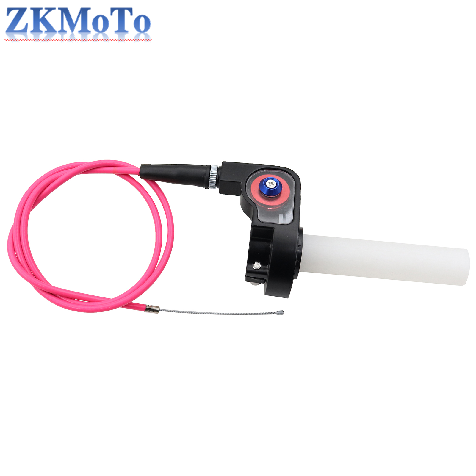 Manillar de motocicleta de 22mm, empuñaduras de acelerador de Gas de giro rápido, Kit de giro para Honda, Yamaha, Kawasaki, Suzuki, KTM, ATV: Plata
