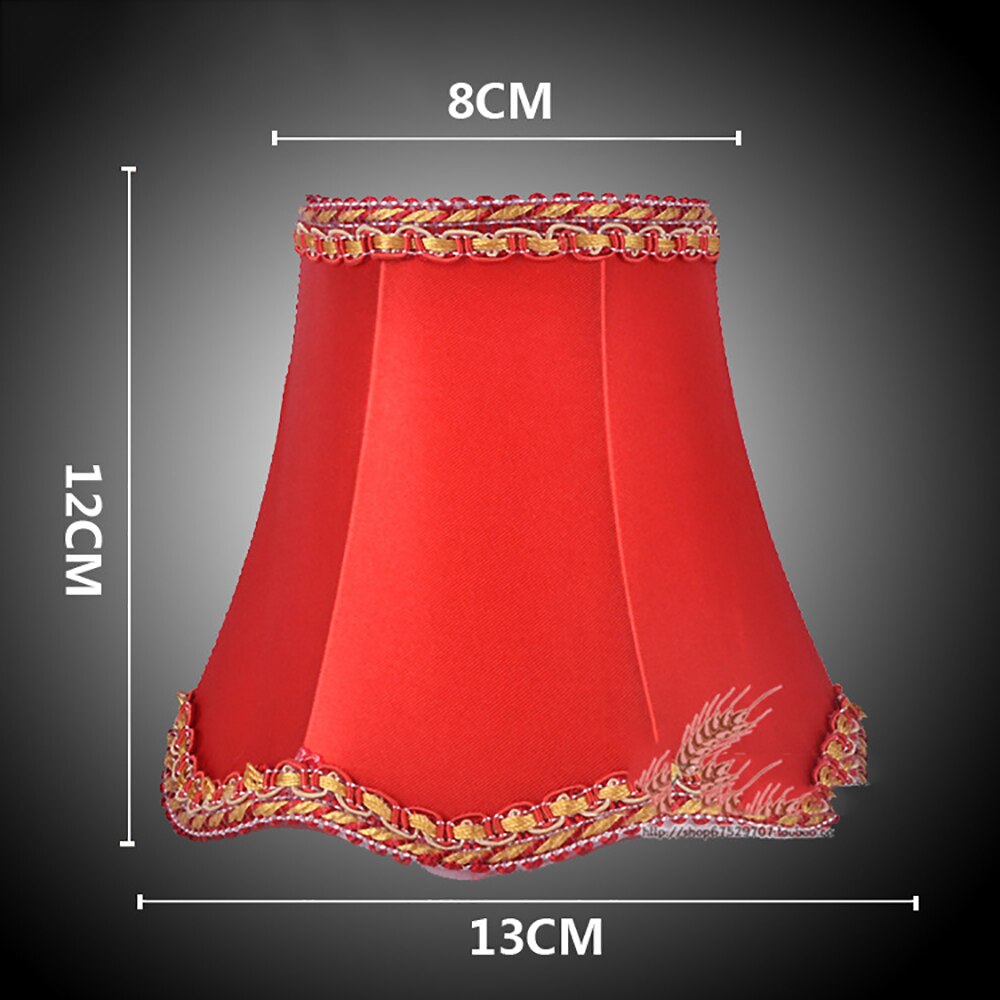 Classique dentelle abat-jour petit tissu plafond lustre lumière couvre lampe de Table couverture maison salon décoration