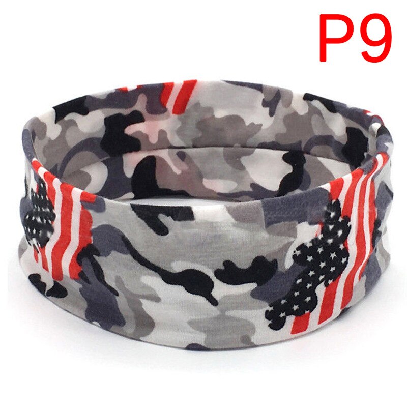 Diadema deportiva Floral de camuflaje suave para el sudor, la cabeza para banda para Yoga, correr, tenis, pañuelo de cabeza de silicona antideslizante, 20x6CM: P9