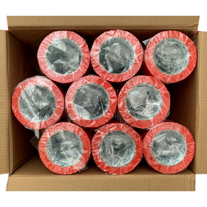 Red Plastic Packaging Tape BOPP Tapes Transparent Adhesive Tape Logistics Express Sealing Tape 11 Sizes