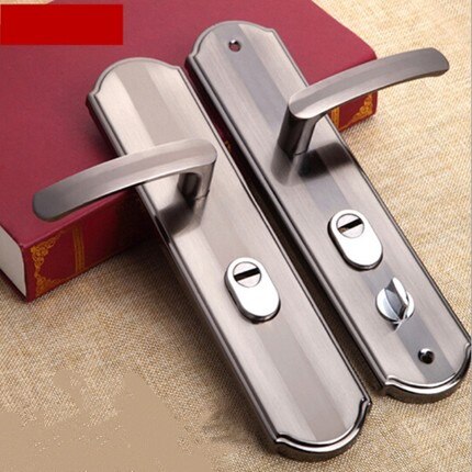 Aluminium Alloy Door Handle Universal Security Door Handle Pair Lock Thickened Panel Handle Door Lock Household Hardware