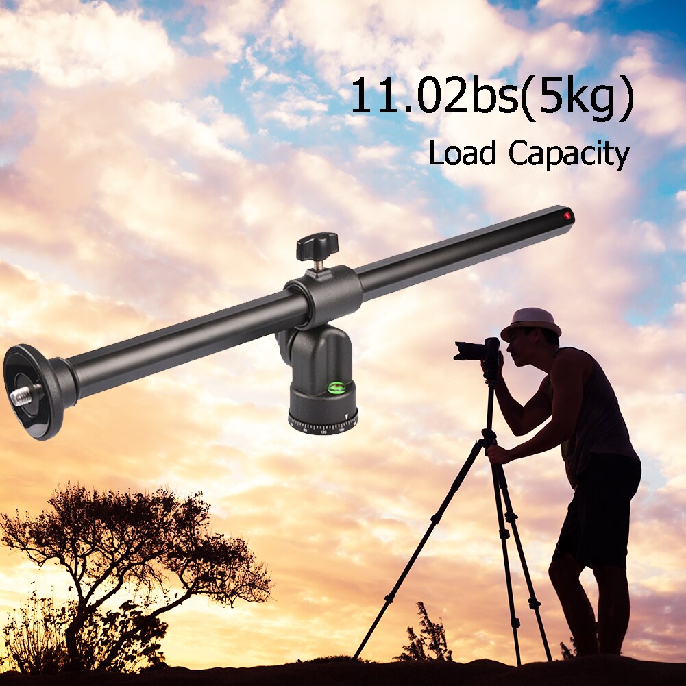 19 inch Tripod Horizontal Extension Arm Multi Angle Rotatable Center Column Boom Table Mounting Clamp Pop Kits