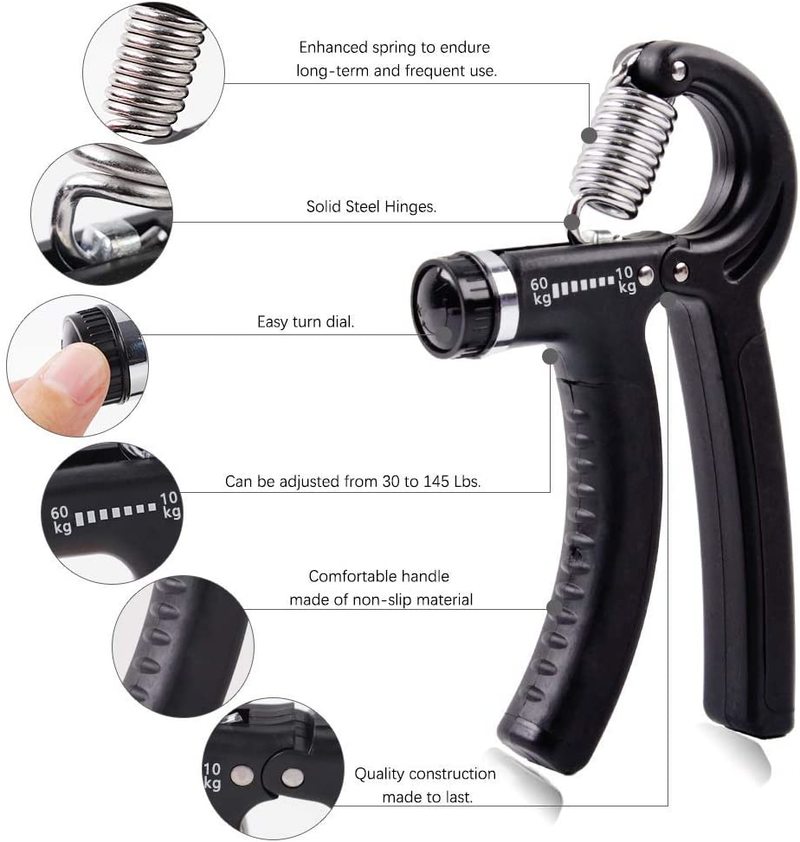 Nowy rezystor regulowany antypoślizgowa kulka robić ściskania mocne uchwyty wzmacniacz robić ćwiczeń dla muzyków sportowców