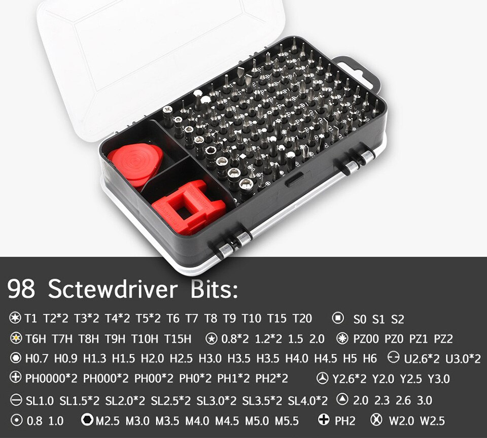 110 In 1 Schroevendraaier Set Mini Elektrische Precisie Schroevendraaier Multi Computer Pc Mobiele Telefoon Apparaat Reparatie Hand Huis Gereedschap