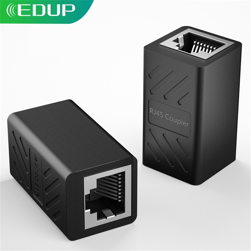 EDUP RJ45 Ethernet Cables Coupler Ethernet Inline Cable Extender Female to Female Network Socket Adapter for Cat5,Cat6,Cat7