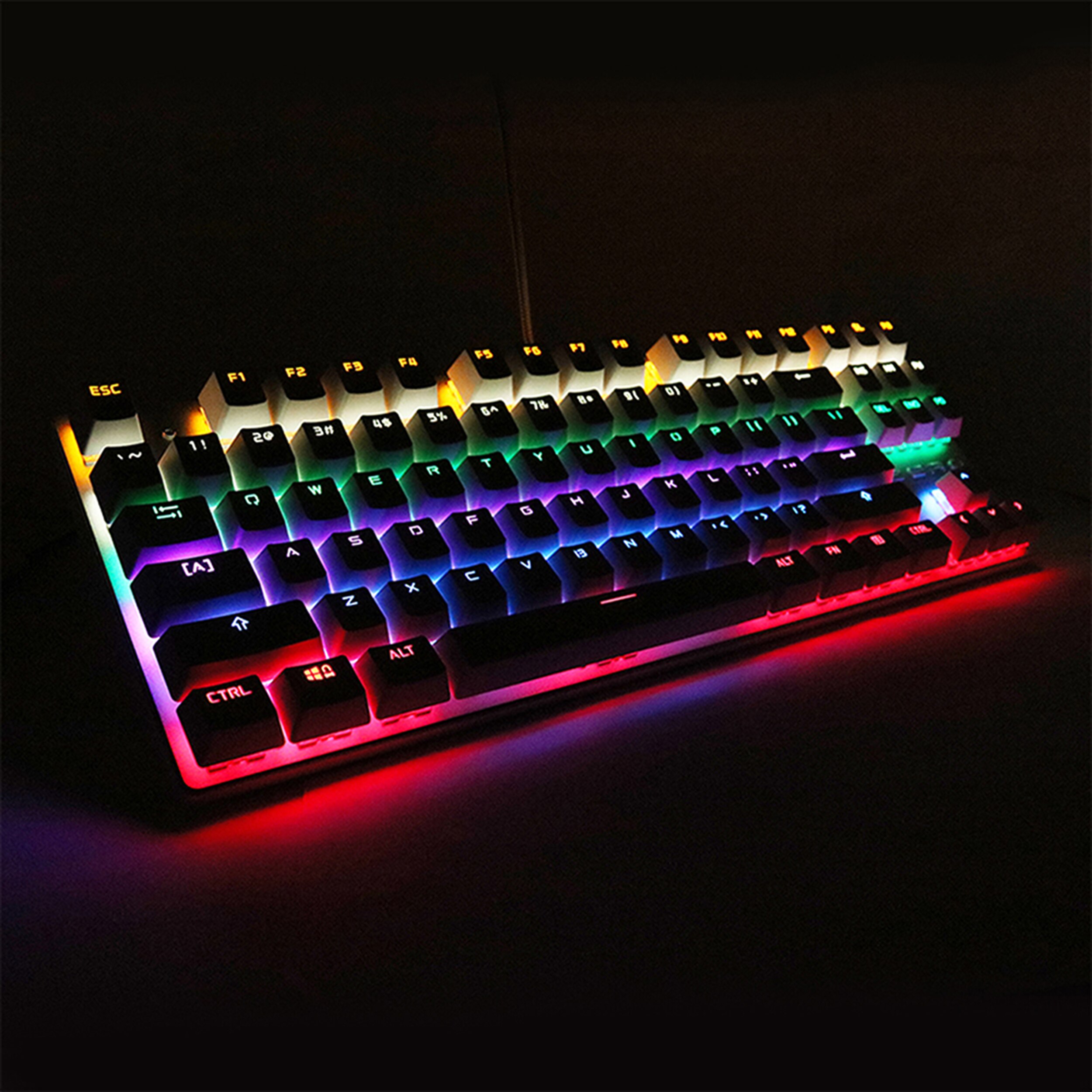 METOO Mechanical Keyboard USB Wired Backlit Gaming keyboard Anti-ghosting Blue Red Brown Switch for pc Game Laptop PC Russian