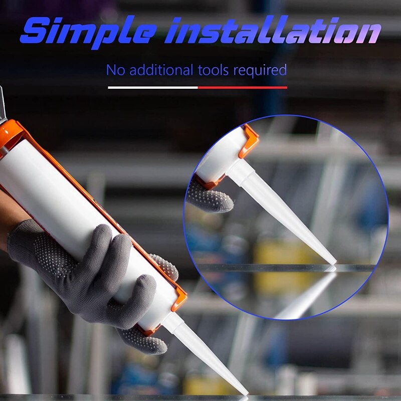 -30 Pairs Kalefateren Nozzles Caps Set Plastic Wit Kalefateren Nozzles En Rood Kalefateren Caps Nozzle Caps Lijm Kit tool