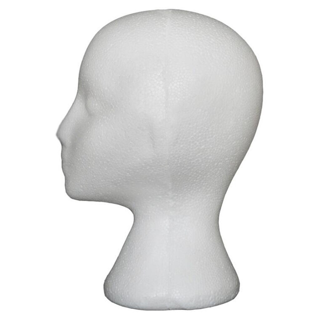 Vrouwelijke Piepschuim Pruik Hoofd Mannequins Oefenpop, Vrouwen Pruiken, Hoeden &amp; Haarstukken Weergave Model Hoofd, Witte Kleur