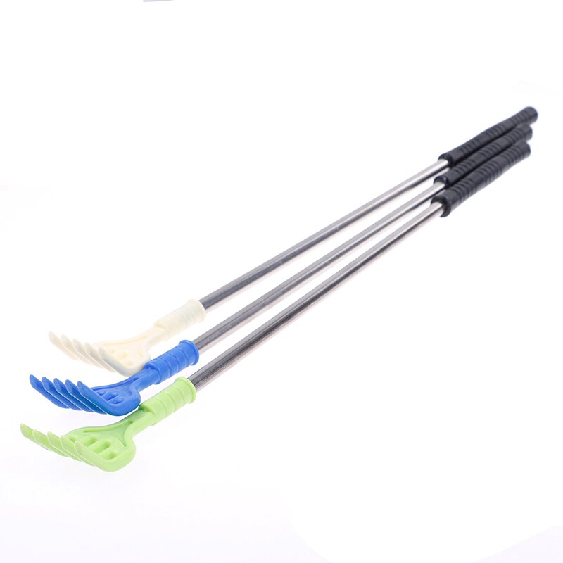 1PCS Stainless Steel Extend Itch Aid With Soft Grip Random Scratch Tool Back Scratcher Telescopic Portable Adjustable Size