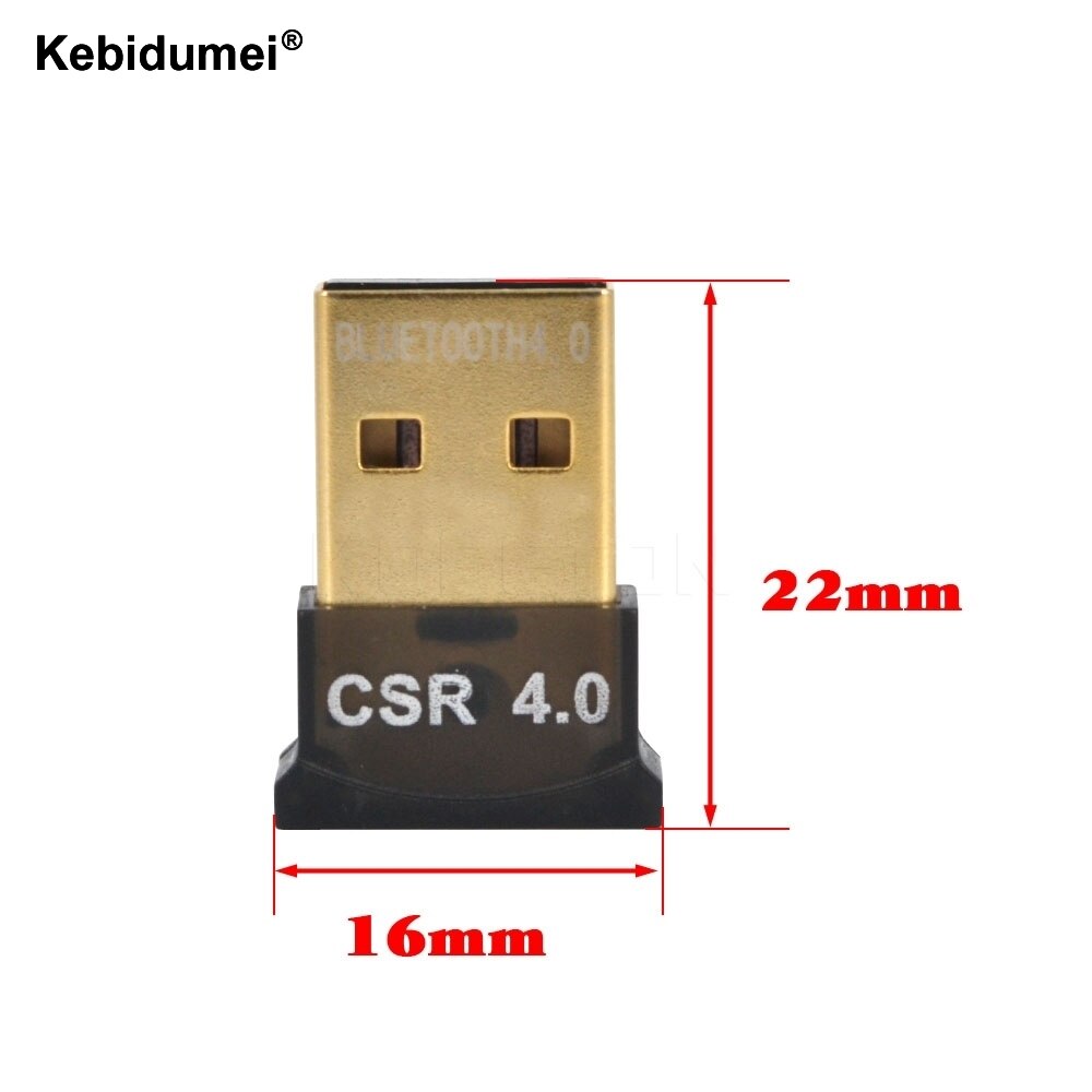 Kebidumei Usb Bluetooth V4.0 Adapter Dual Mode Draadloze Dongle 3Mbps Bluetooth Computer Adapter