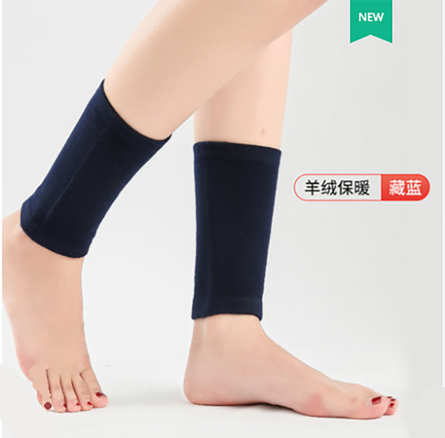 Kaschmir Knöchel Schutz Warme Schutz Winter Kalten Schutz Artefakt Männlich-weibliche Kalb Schutz Anti Verstauchung Scheuern Sockcove: 1Xnavy Blau / L