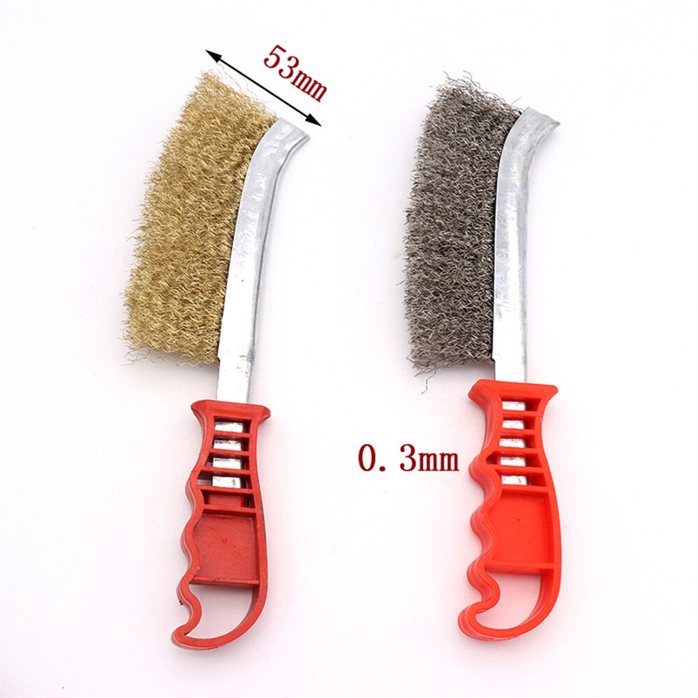 Stainless Steel Wire Brush For Cleaning Metal Rust Removal Welding Seam Prep Remove Rust Brush Mini Brass Cleaning And Polishing