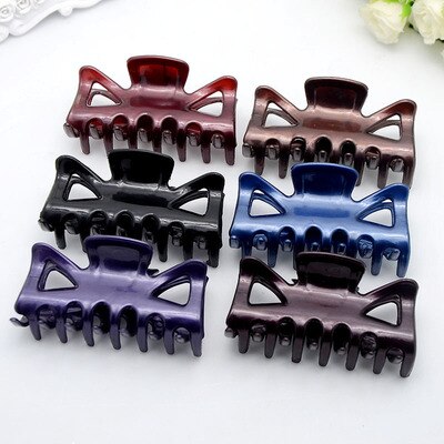 Pinzas para el pelo para mujer, horquillas de colores caramelo, pinzas para el pelo de cangrejo, maquillaje, herramienta de lavado, accesorios para el cabello, 7cm x 3,5 cm, 1 ud.