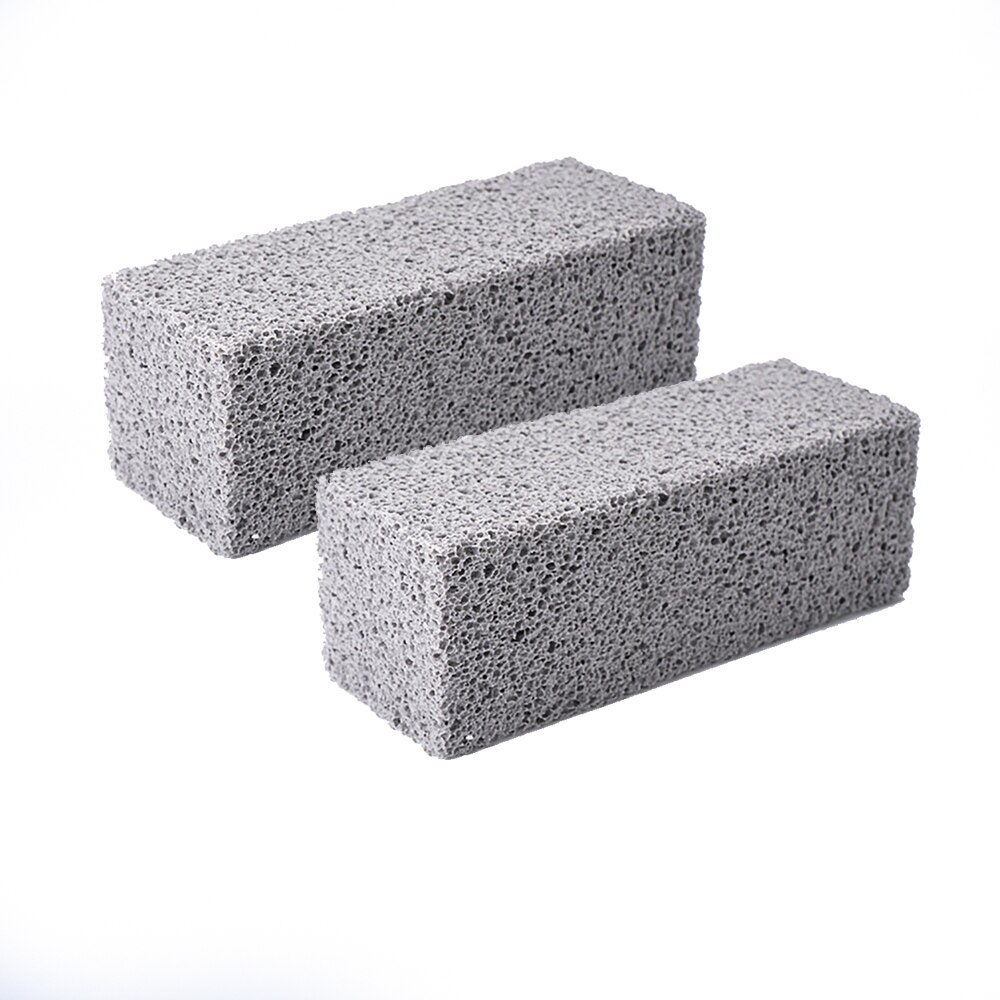 2Pcs BBQ Grill Cleaning Brick Block Barbecue Cleaning Stone BBQ Racks Stains Grease Cleaner BBQ Tools Kitchen Decorates Gadgets: 20X10X9CM
