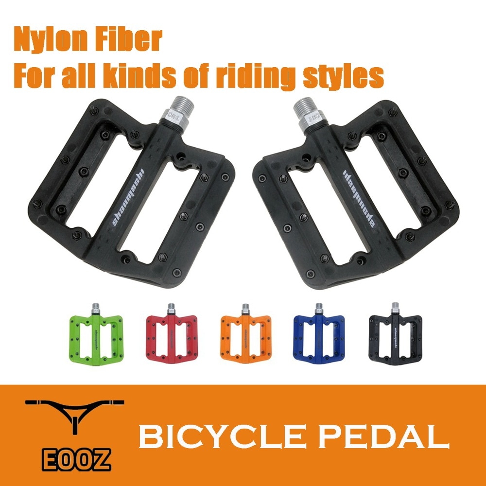 MTB Mountain Nylon Fiber Fiets Pedalen BMX Fiets Flat Pedalen Ultralight Verzegelde Lagers Racefiets Pedalen Type