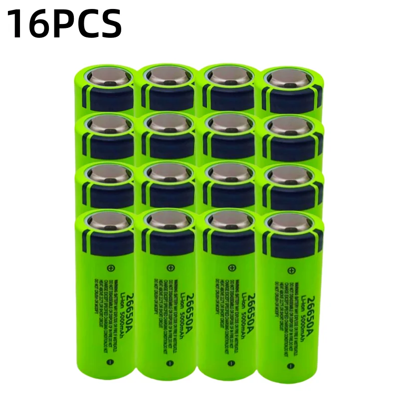 100% brand ,original,high,true capacity 26650A 5000mAh 3.7V lithium-ion rechargeable battery 26650 flashlight