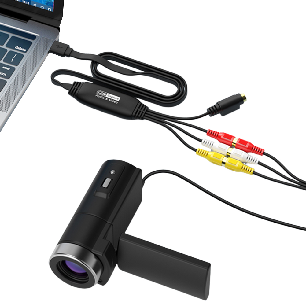 USB Video Capture Card VHS TV DVD VCR USB naar AV Video Capture Adapter RCA naar USB Video Converter voor Mac/PC