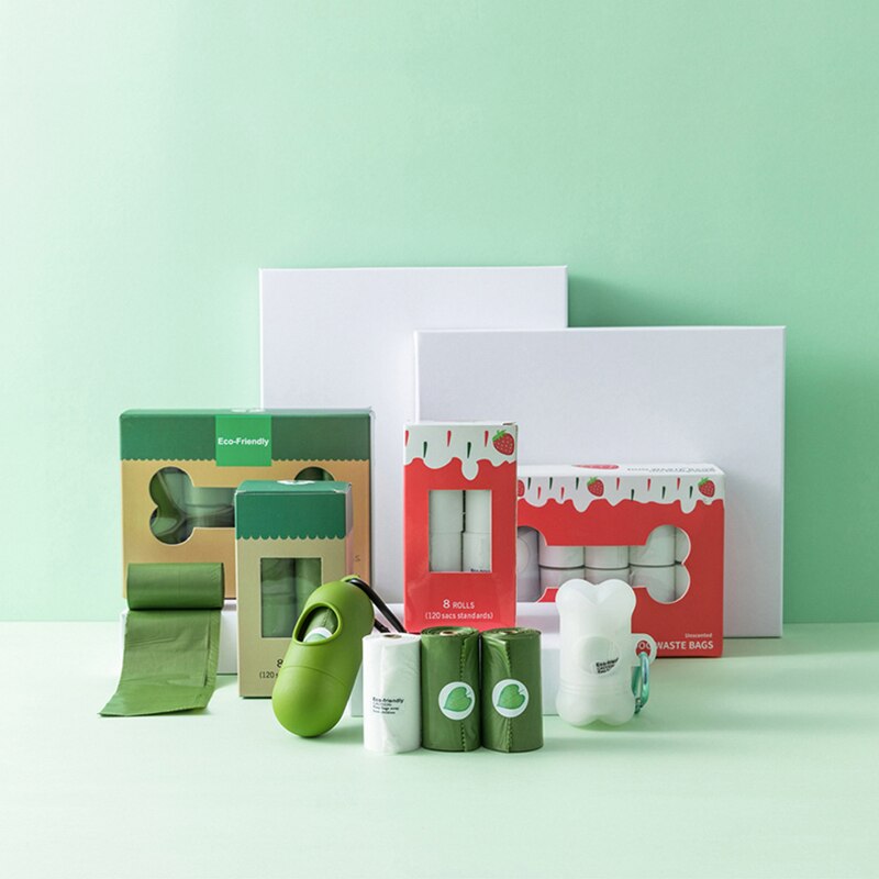 Environmental Dog Poop Bag Dispenser Outdoor Home Clean Box Waste Bags For Pet Leash Poop Bags Pick up Tools Decomposed