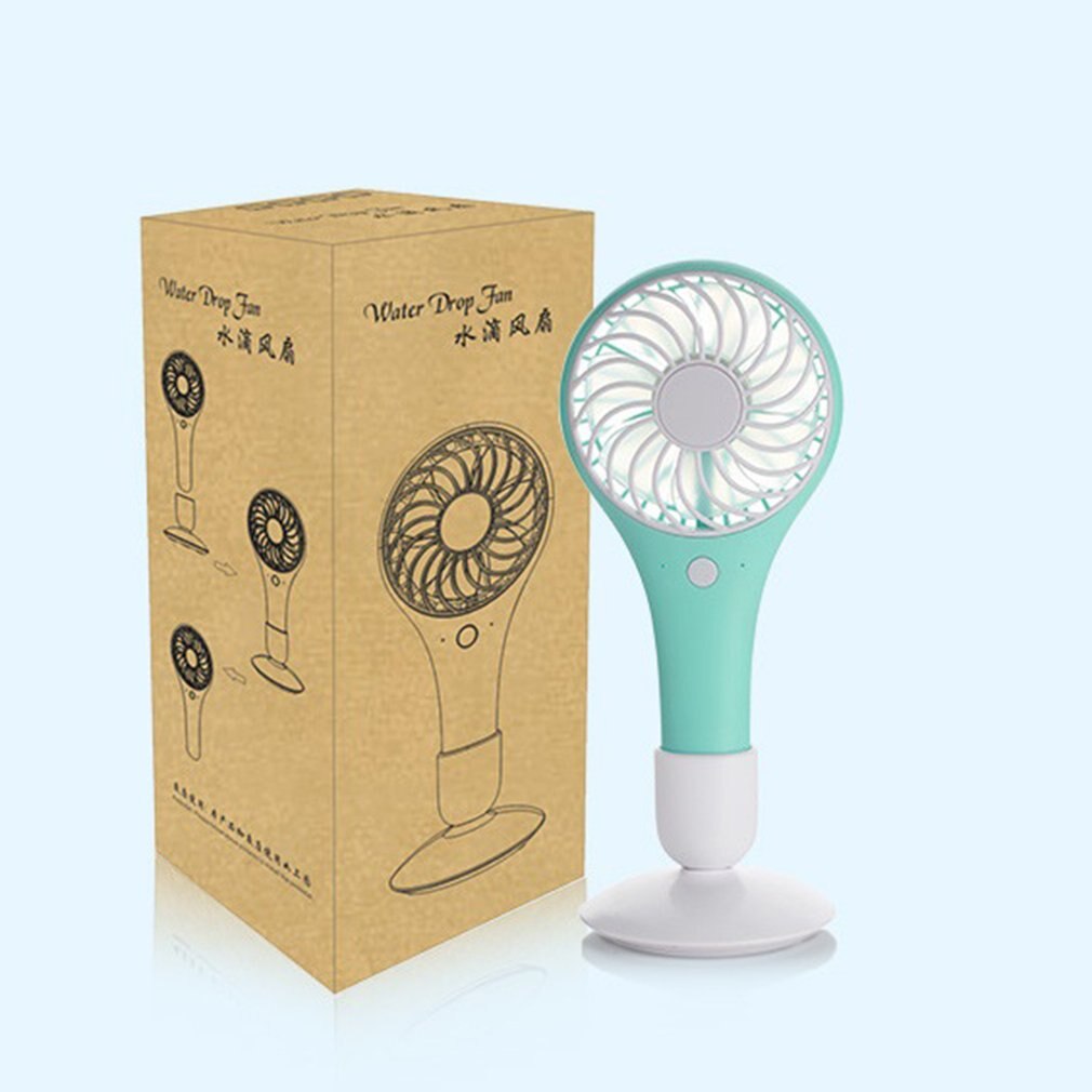 Draagbare mini-usb-waterventilator op batterijen, draagbare kleine ventilator voor buiten, reizen, binnen, kantoor, bureau