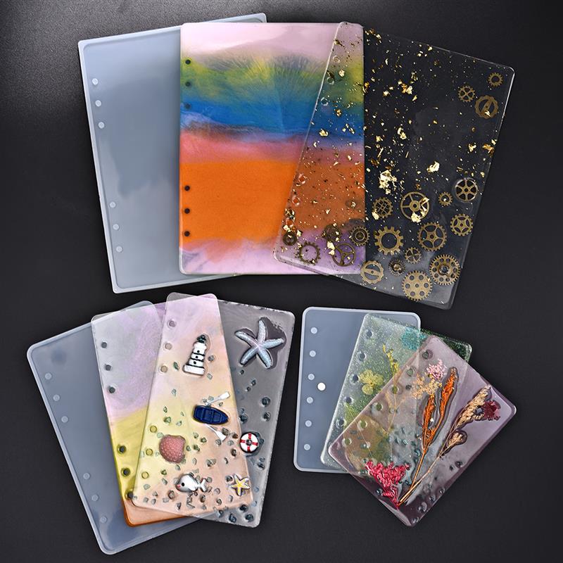 1PC A5 A6 A7 zeszyt DIY rzemieślnicze silikonowe formy Expoxy narzędzia formy żywiczne dla ręcznie robiona biżuteria książka rzemiosło żywiczne formy