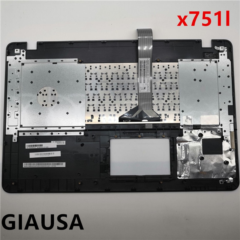 US keyboard for Asus X751 X751LK X751LKB X751LN X751LNB with black palmrest keyboard RU Layout 13NB04I1P04011-1