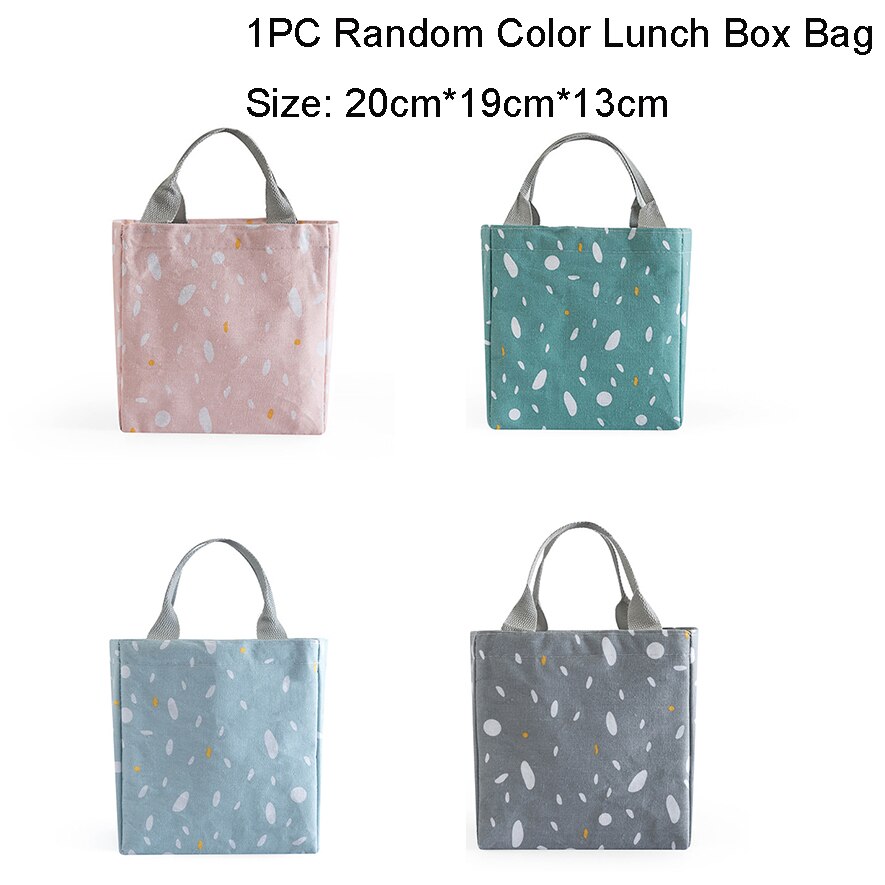 Keuken lunchtas thermisch geïsoleerde lunchbox draagtas koeltas bento tas dinercontainer voedsel opbergzakken voor kinderen vrouwen: 1pc