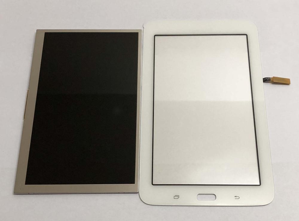 White LCD Display Monitor Screen + Touch Screen Panel Sensor Glass Digitizer For Samsung Galaxy Tab 3 Lite 7.0 T113 SM-T113: white touch and lcd