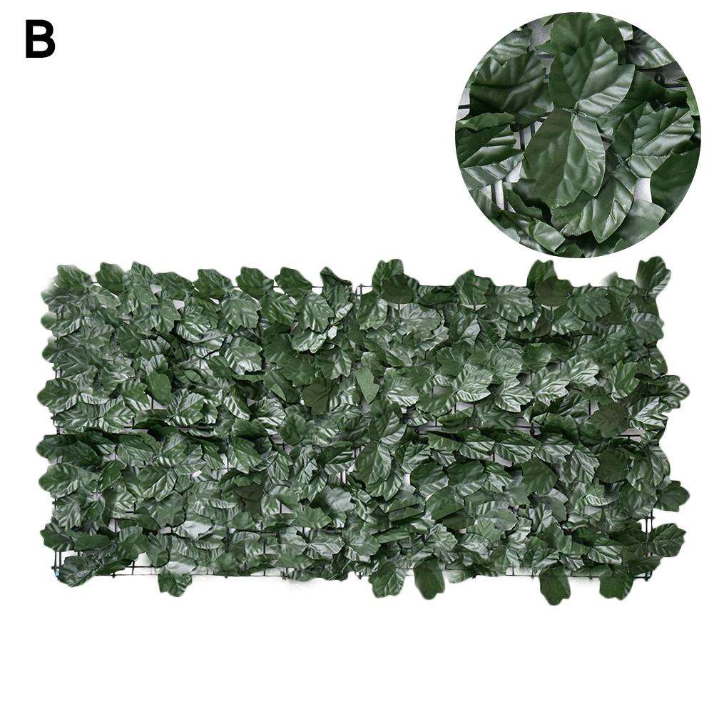 Cerca Artificial de ratán para plantas, cerca de privacidad, decoración para exteriores, protección UV, 50x100cm: B