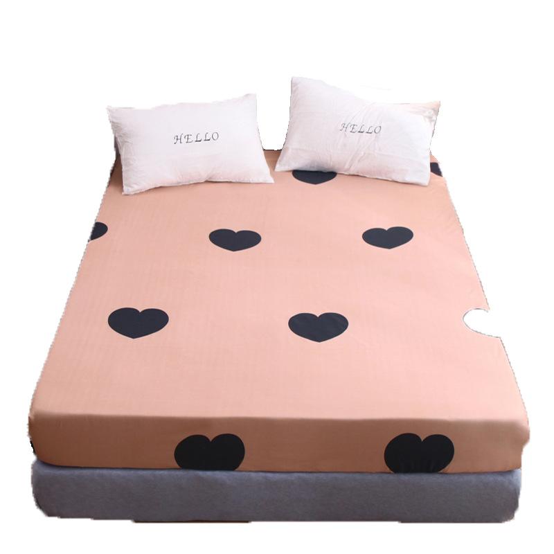 55 Roze Liefde Meisje Cover Bed Jongen Matrashoes Ademend Bed Cover Volwassen Kind Matras Protector Zomer Slaapmat