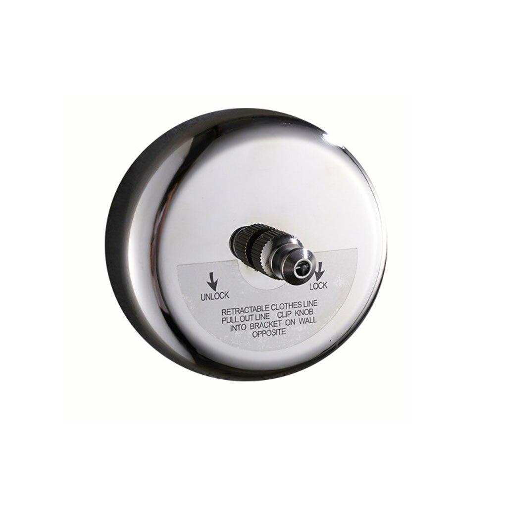 Ronde Katrol Intrekbare Waslijn 304 Roestvrij Staal Wasdroger Verstelbare Touw String Balkon Droogrek: Steel  No Drilling