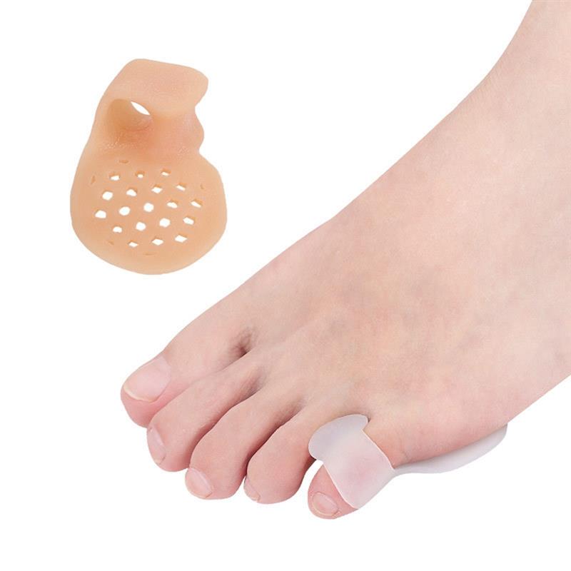 1 Pair Kapmore Pinky Toe Separators Breathable Pain Relief Toe Spreader Toe Straightener Foot Care Tool Foot Protector