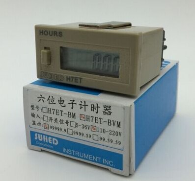Machine and Equipment Working Timer, Mechanical Running Timer, Working Time Record H7ET