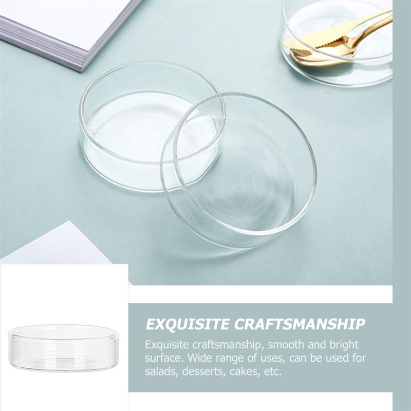 1Pc Taart Plaat Huishoudelijke Glas Schotel Prachtige Voedsel Serveren Plaat (Transparant)