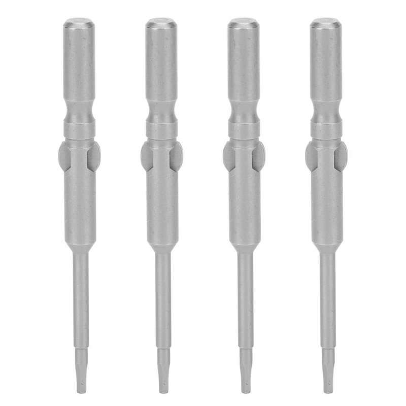 Magnetic Head Screwdriver Bits 5mm Shank Screwdriver Bits High Temperature Quenching for Factory Repair Shop Industry Home