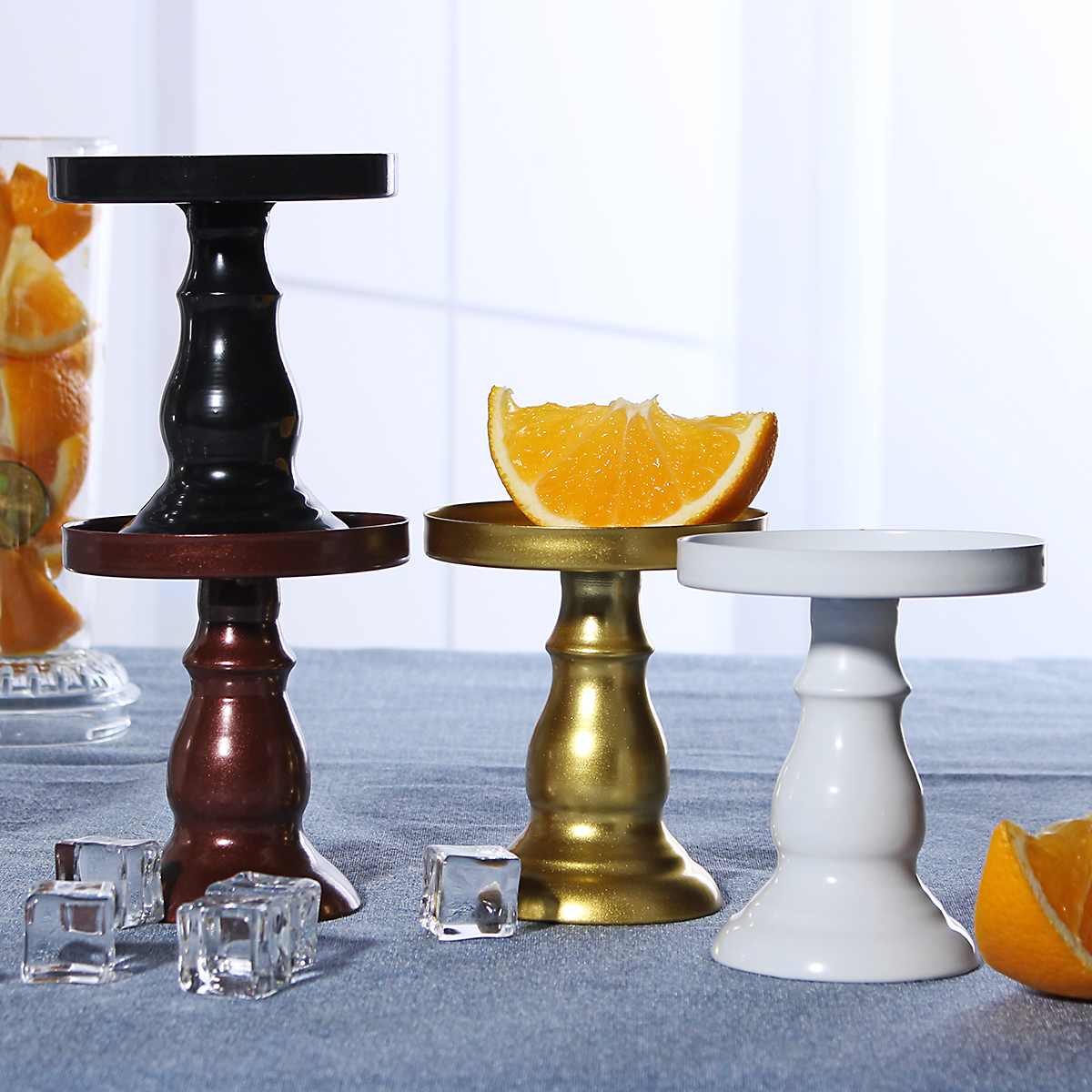 8cm mini ronde taartstandaards, bruiloftsfeest cupcake display houder, kerstversiering voor thuis, taartgereedschap, bakgerei