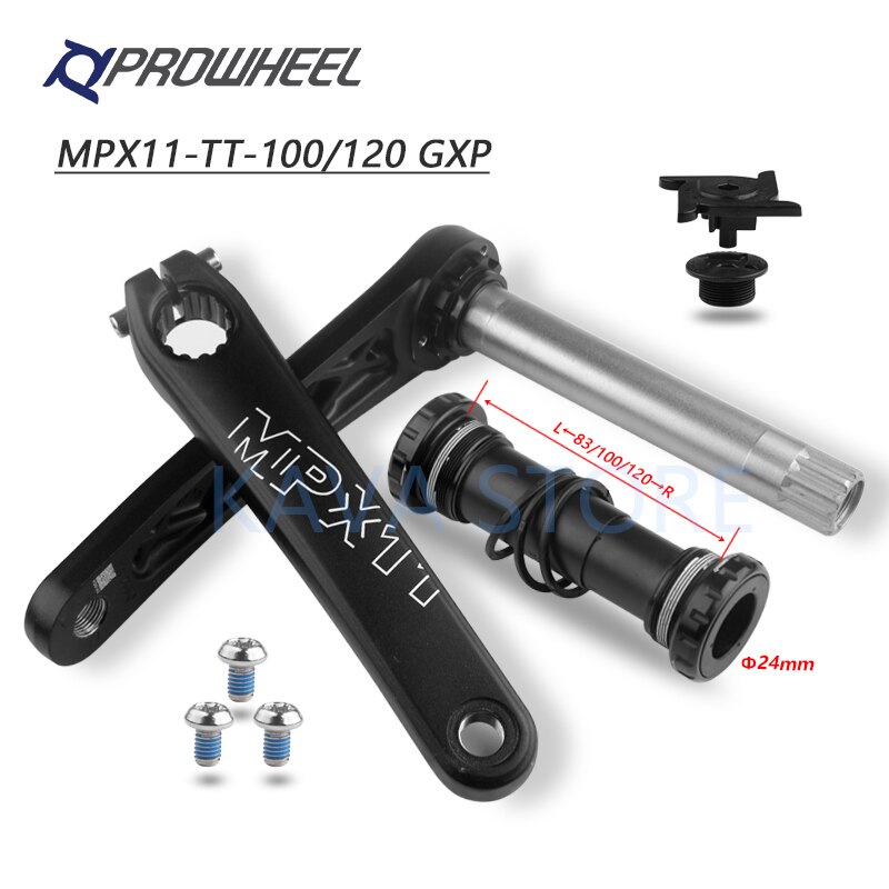 PROWHEEL Bicycle Crank Set 170MM Snow Bike Crank-set CLAW-TT MPX-11-TT Fatbike Parts Bottom Bracket Aluminum Alloy