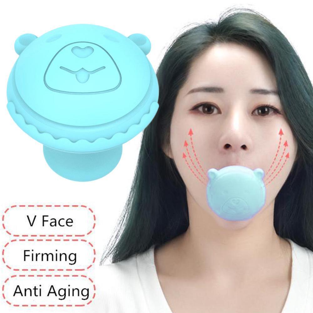 Silica Gel Mouth Jaw Exerciser Slimming Face Tool Double Chin V Face Lifting Double Chin Wrinkle Removal Blow Breath Exerciser