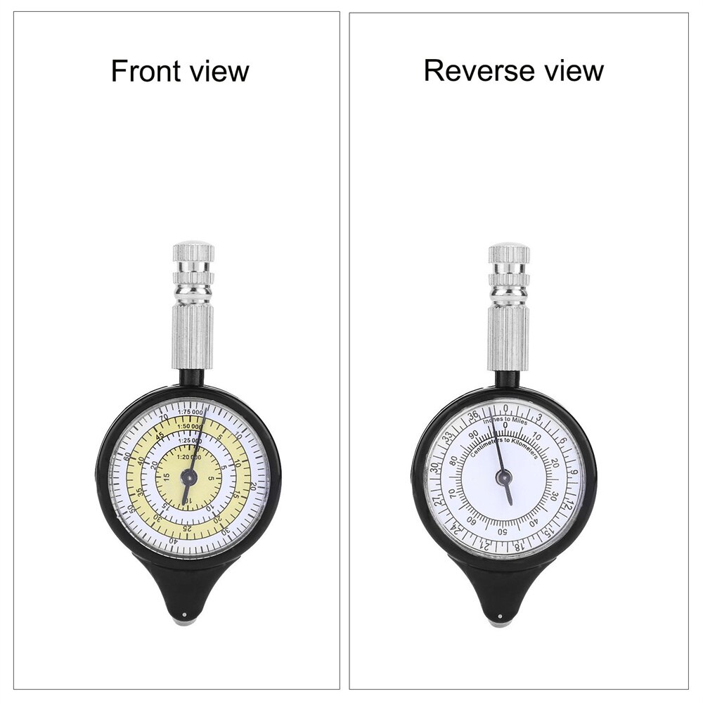 Mini Surveying and Mapping Tool, Metal Wheel, Outdoor Map Measuring Distance Calculator, Outdoor Practical Gadgets