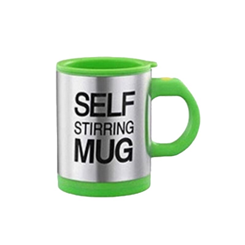 450Ml kubek samomieszający automatyczny kubek mieszający ze stali nierdzewnej robić kawy kubek mieszający kubek Dom gabinet kubek termiczny: zielony 350ml