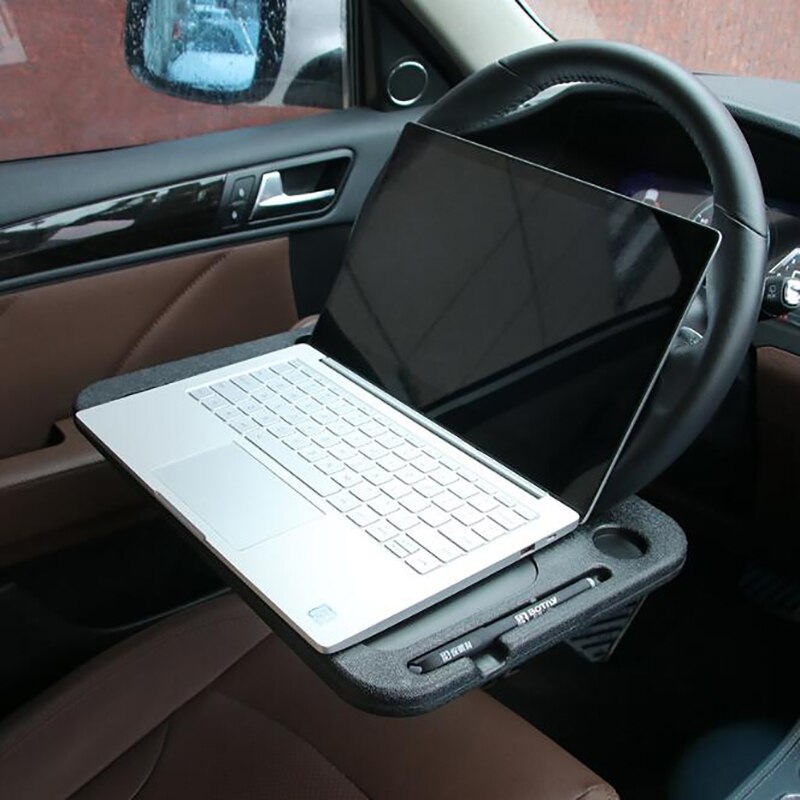 Universele Auto Laptop Stand Notebook Bureau Stuurwiel Lade Tafel Planken Voedsel Bekerhouder Mounts Auto Interieur Accessoires
