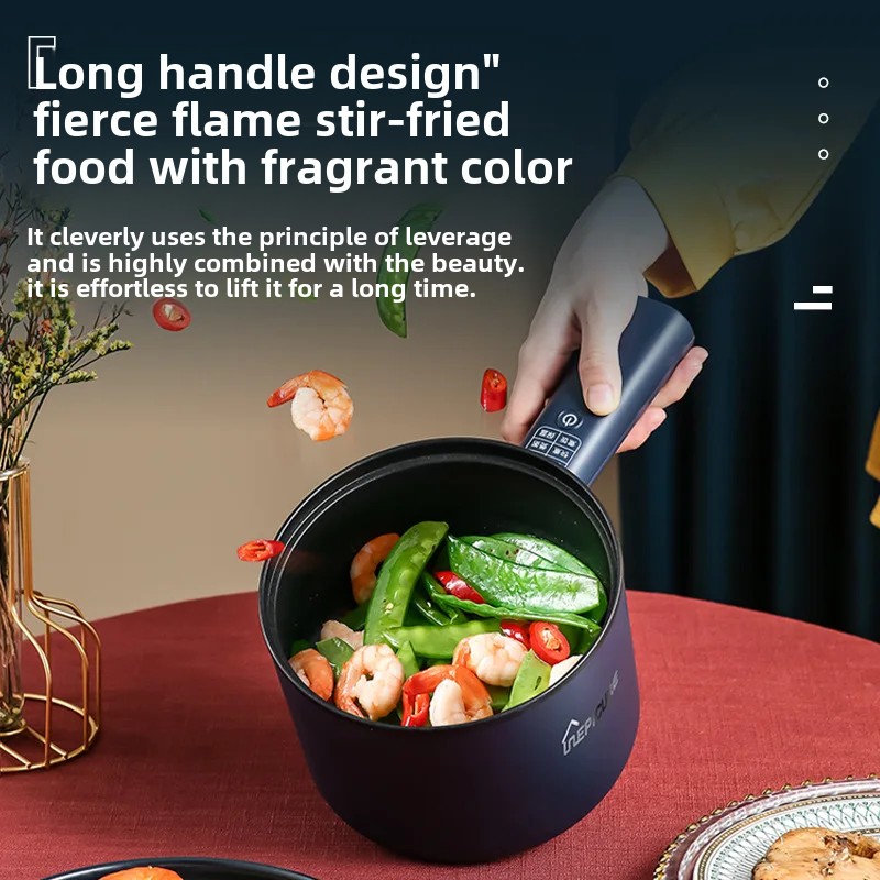 Mini Multifunctional Electric Wok 110V US Standard Student Dormitory Soup Pot Noodles Cooking Rice Heating Pot for Home Use